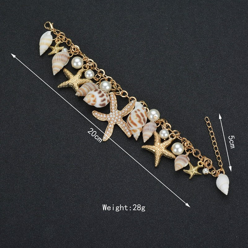 Wholesale Bohemian Starfish Shell Bracelets